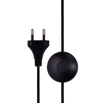 Lampa stojąca ceramiczna czarna boucle Florian kabel